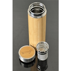 Bamboo Drink Bottle with Strainer