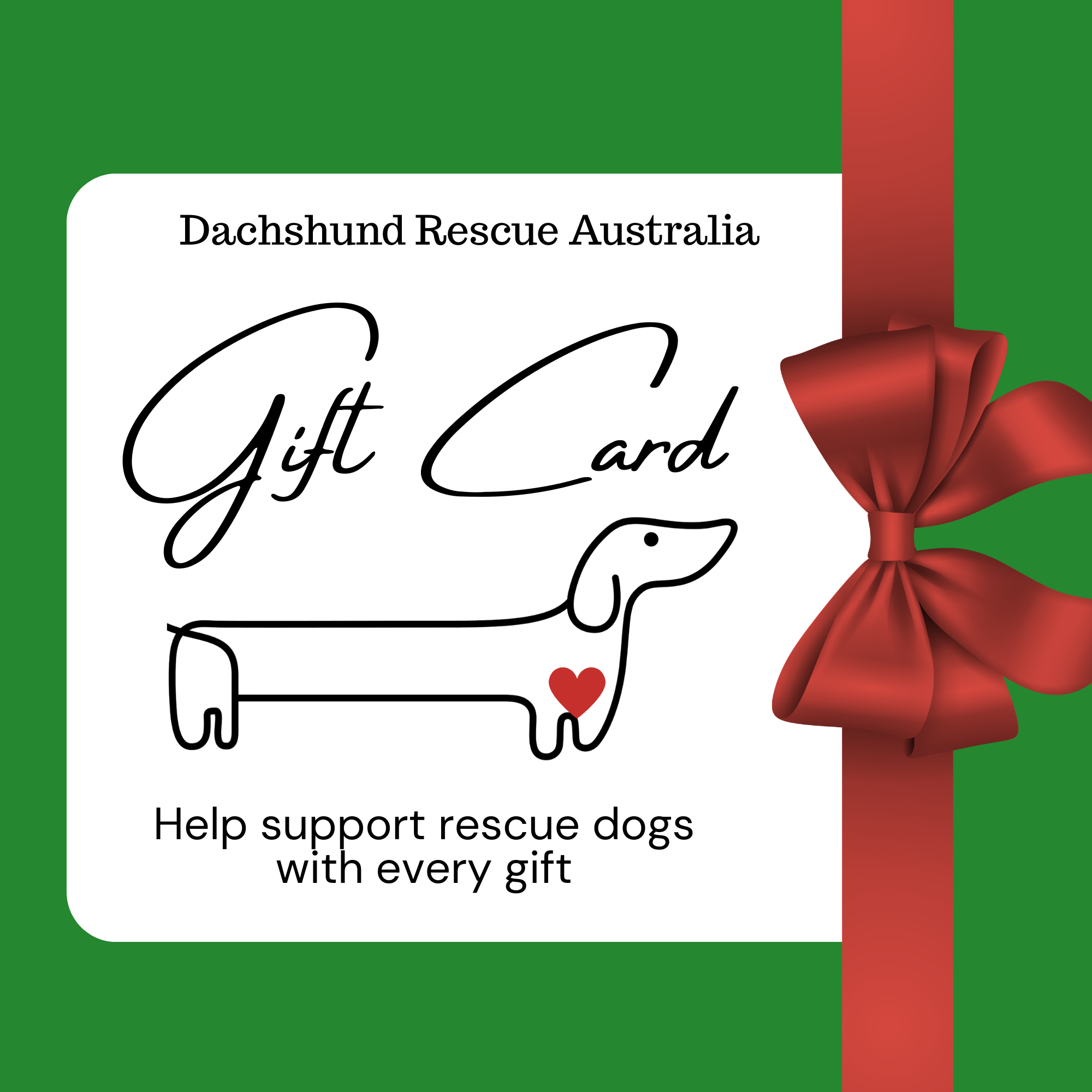 Dachshund Rescue Gift Card